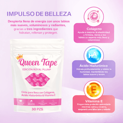 QueenTape | Hidrata y repara tus labios mientras duermes