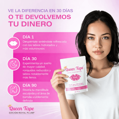 QueenTape | Hidrata y repara tus labios mientras duermes