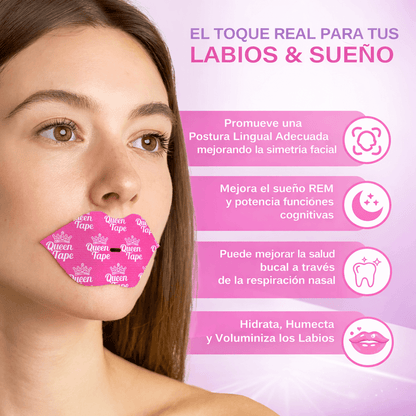 QueenTape | Hidrata y repara tus labios mientras duermes