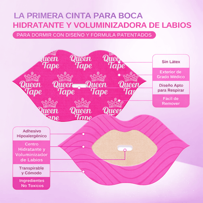 QueenTape | Hidrata y repara tus labios mientras duermes